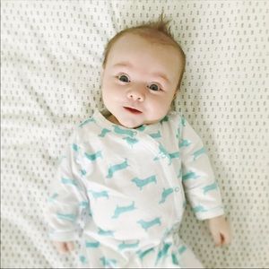 Harper Canyon blue dog pajamas 0-3 months